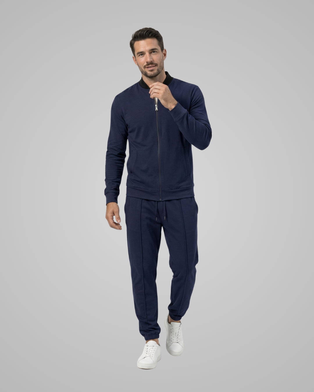 Men's Casual Zip-Up Tracksuit Set