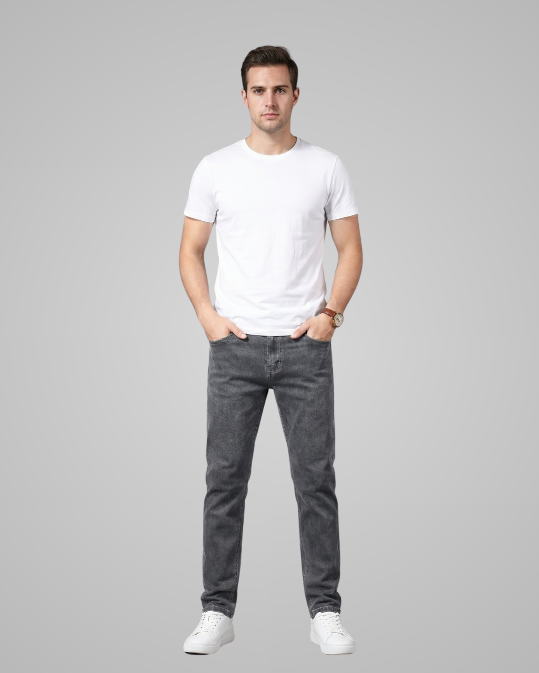Men's Loose Fit Straight Jeans