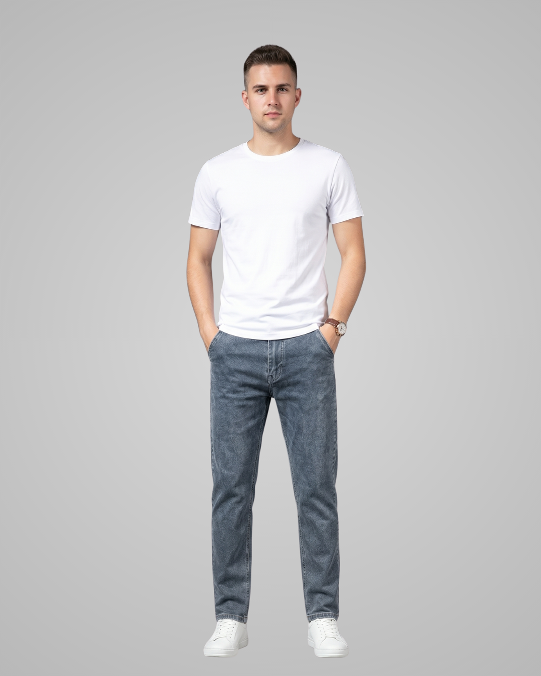 Men's Loose Fit Straight Jeans