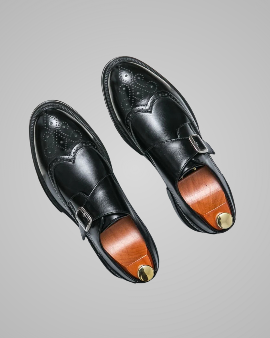 Men's Wingtip Dress Loafers in Black