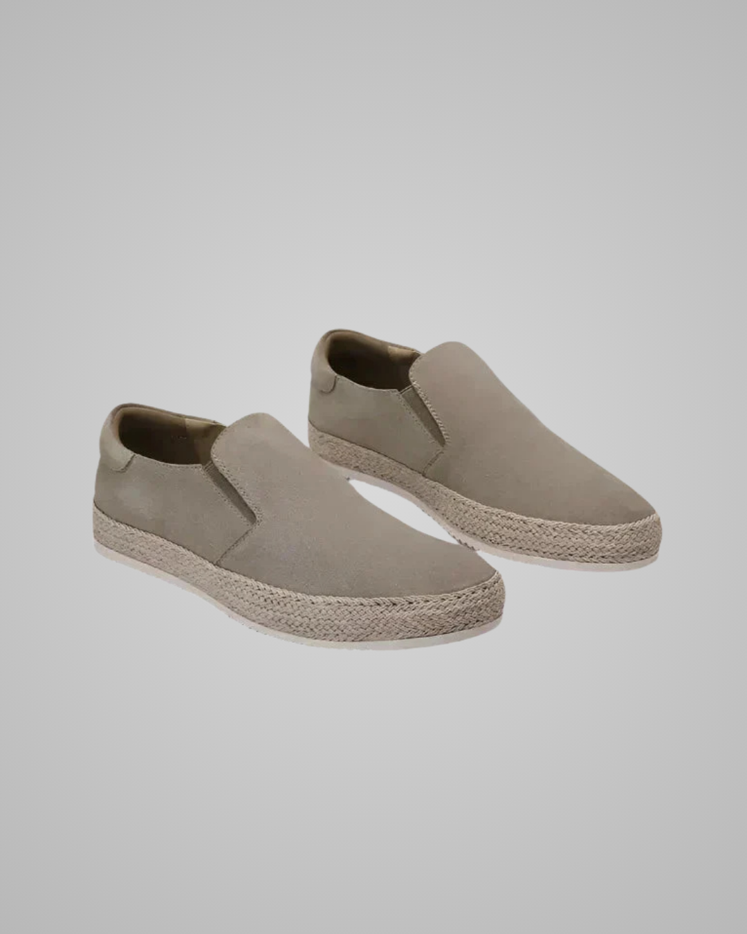 Men's Espadrille Slip-On Loafers in Apricot