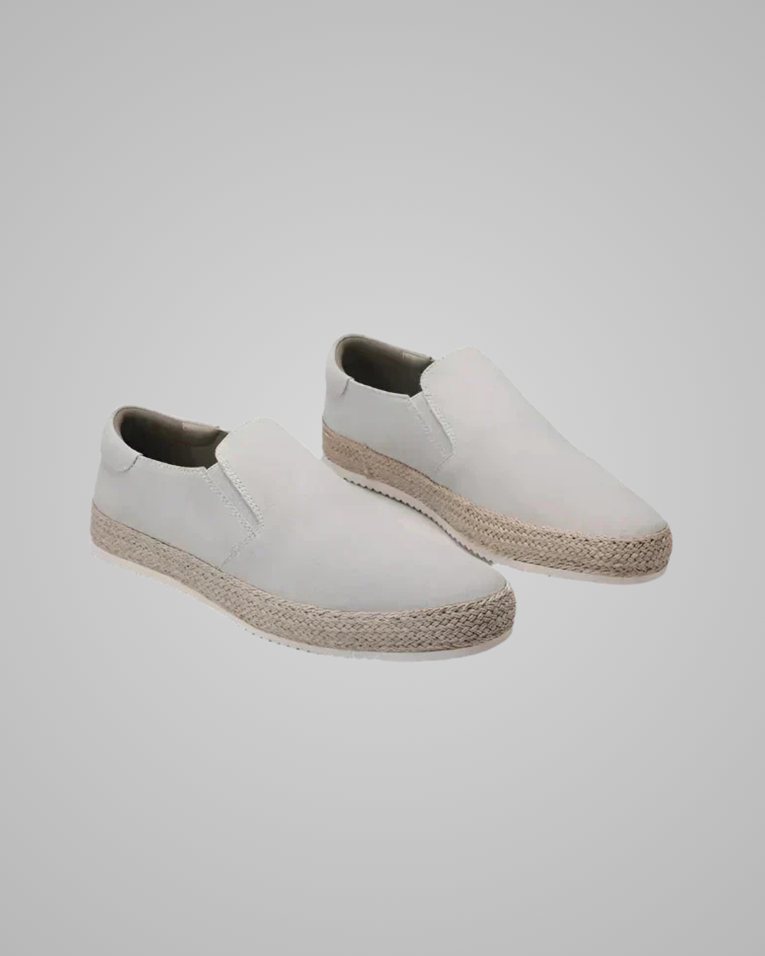 Men's Espadrille Slip-On Loafers in Beige