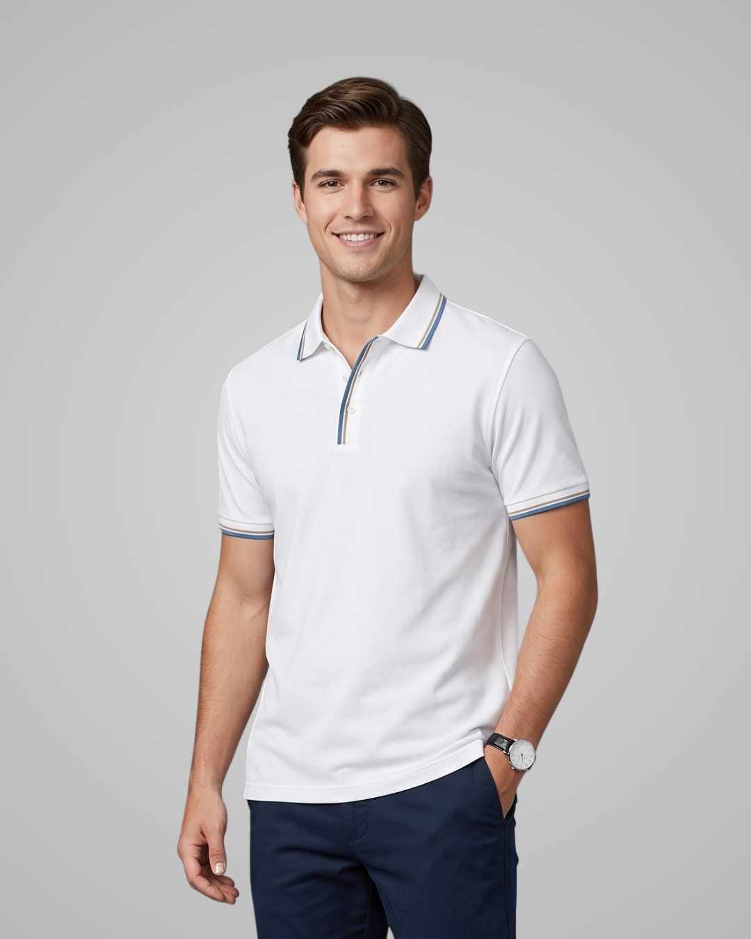 Men's Work Polo Shirt in White