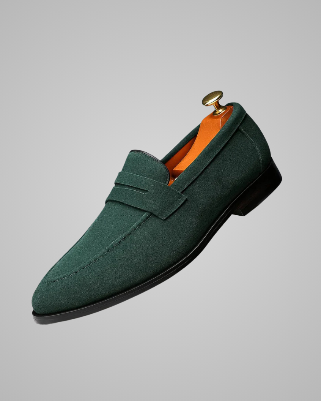 Men's Dress Penny Loafers in Green