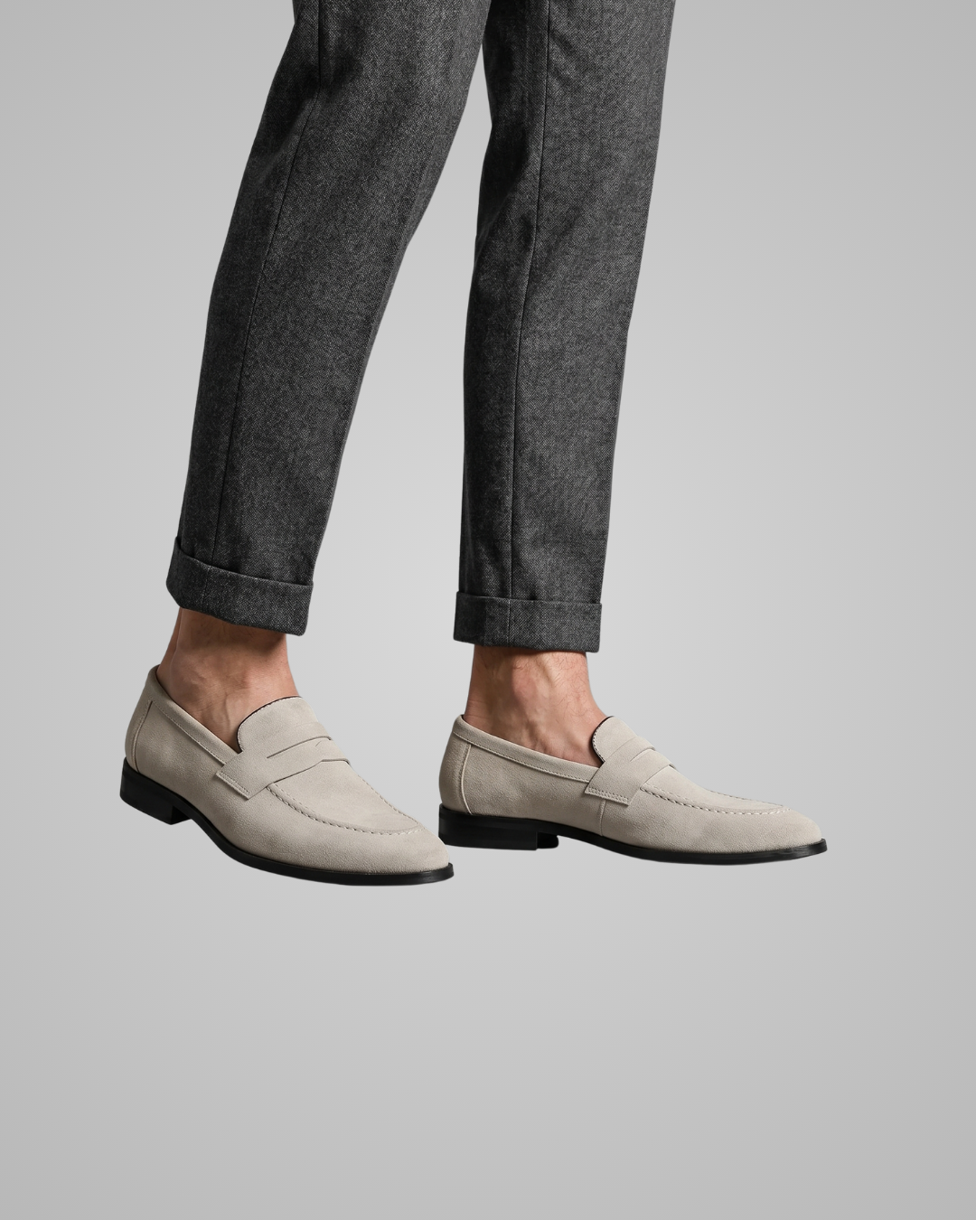 Men's Dress Penny Loafers in Beige