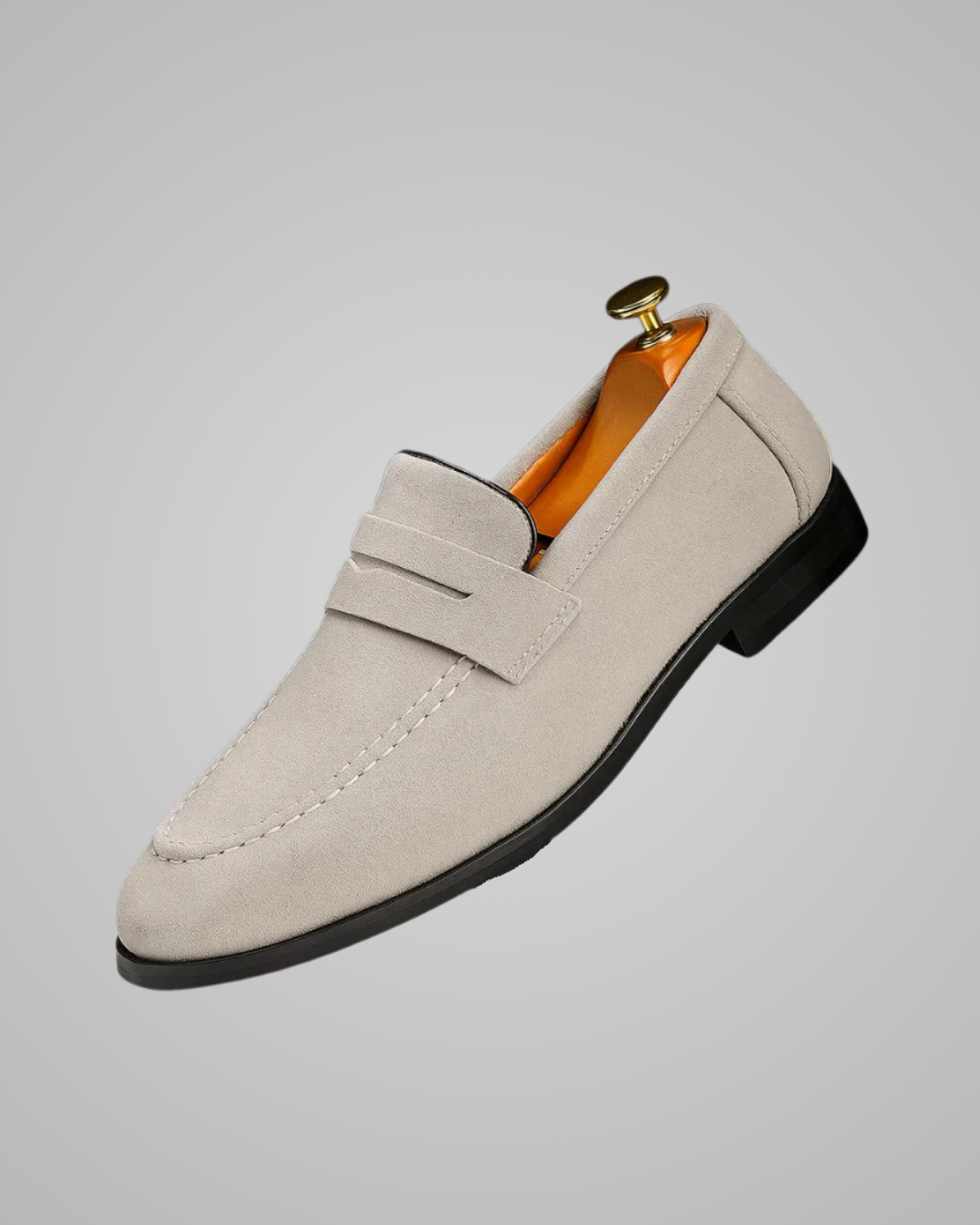 Men's Dress Penny Loafers in Beige