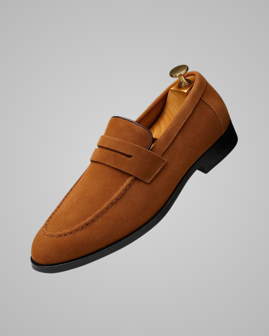 Men's Dress Penny Loafers in Dark Brown