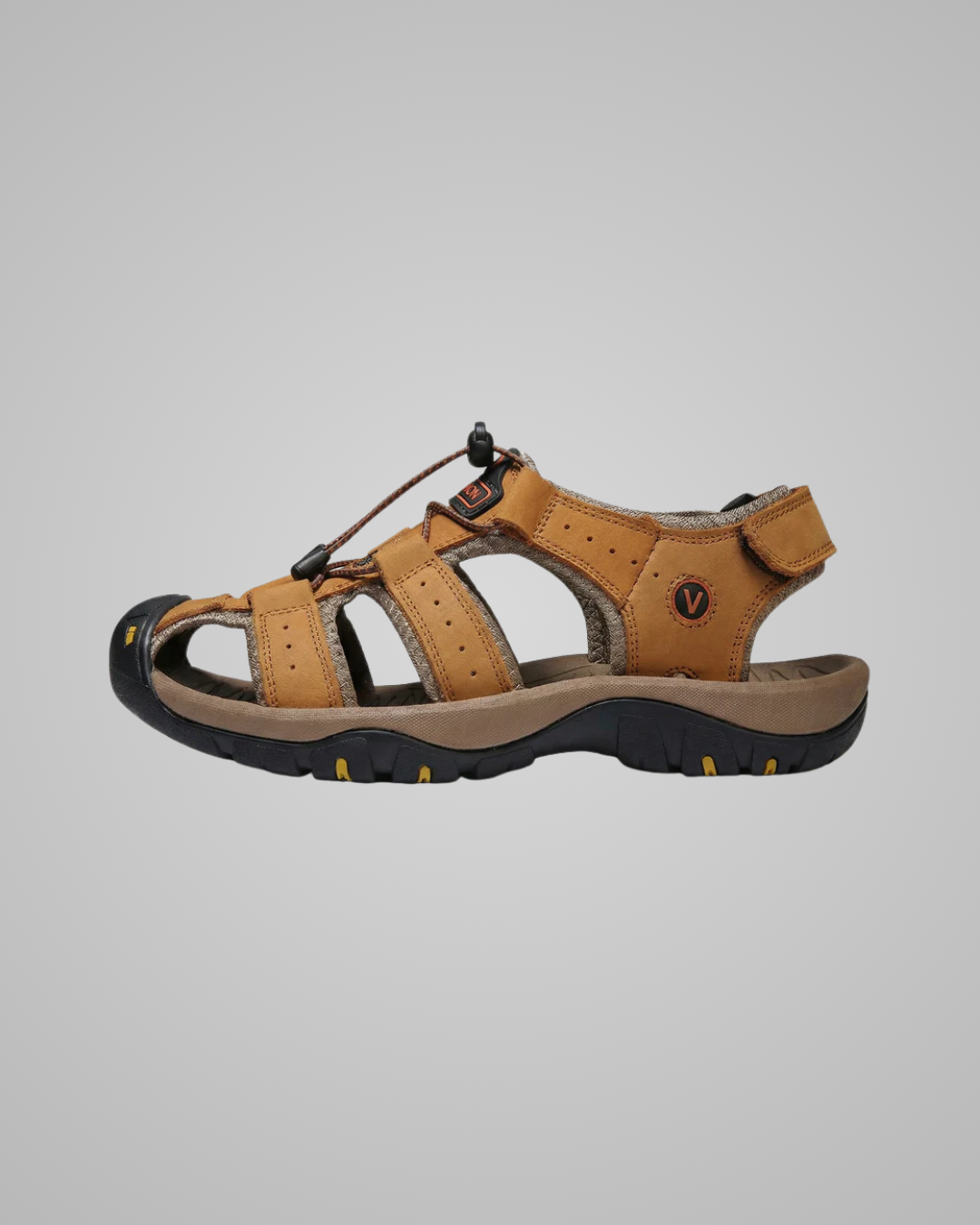 Men's Closed Toe Hiking Sandals in Golden