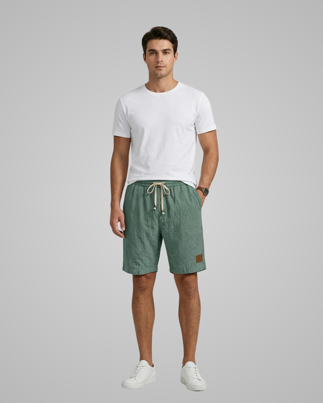 Men's Corduroy Drawstring Shorts