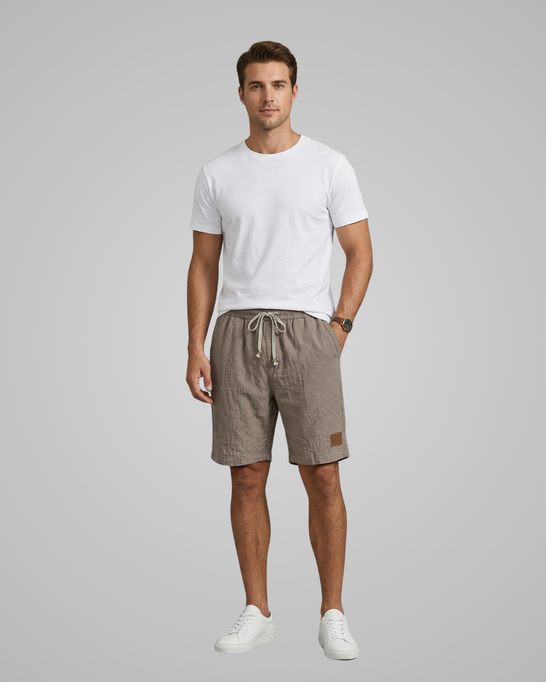 Men's Corduroy Drawstring Shorts