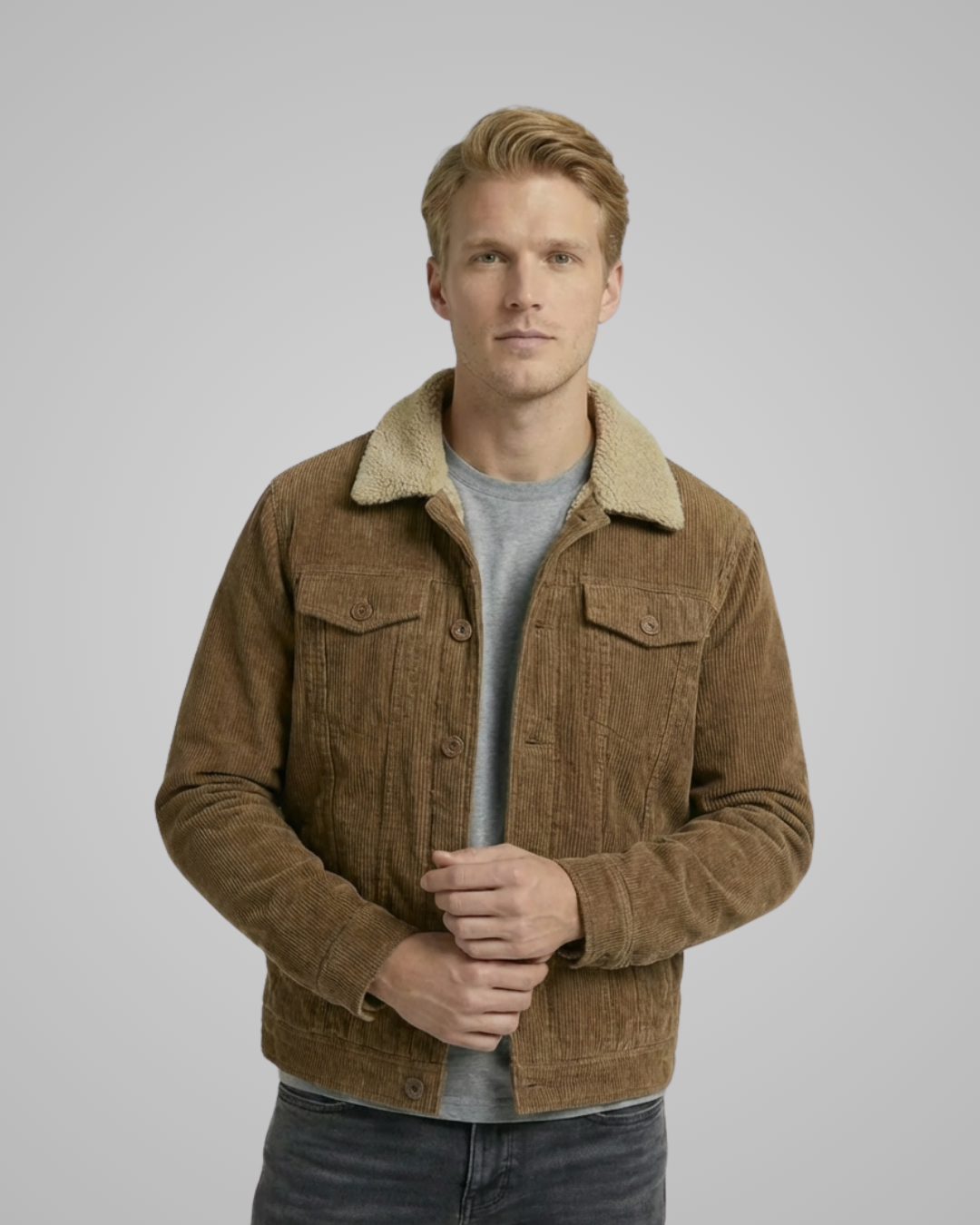 Men’s Corduroy Padded Spring Jacket