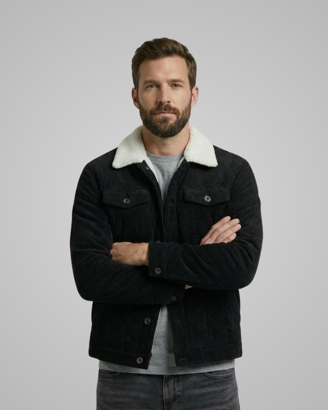 Men’s Corduroy Padded Spring Jacket