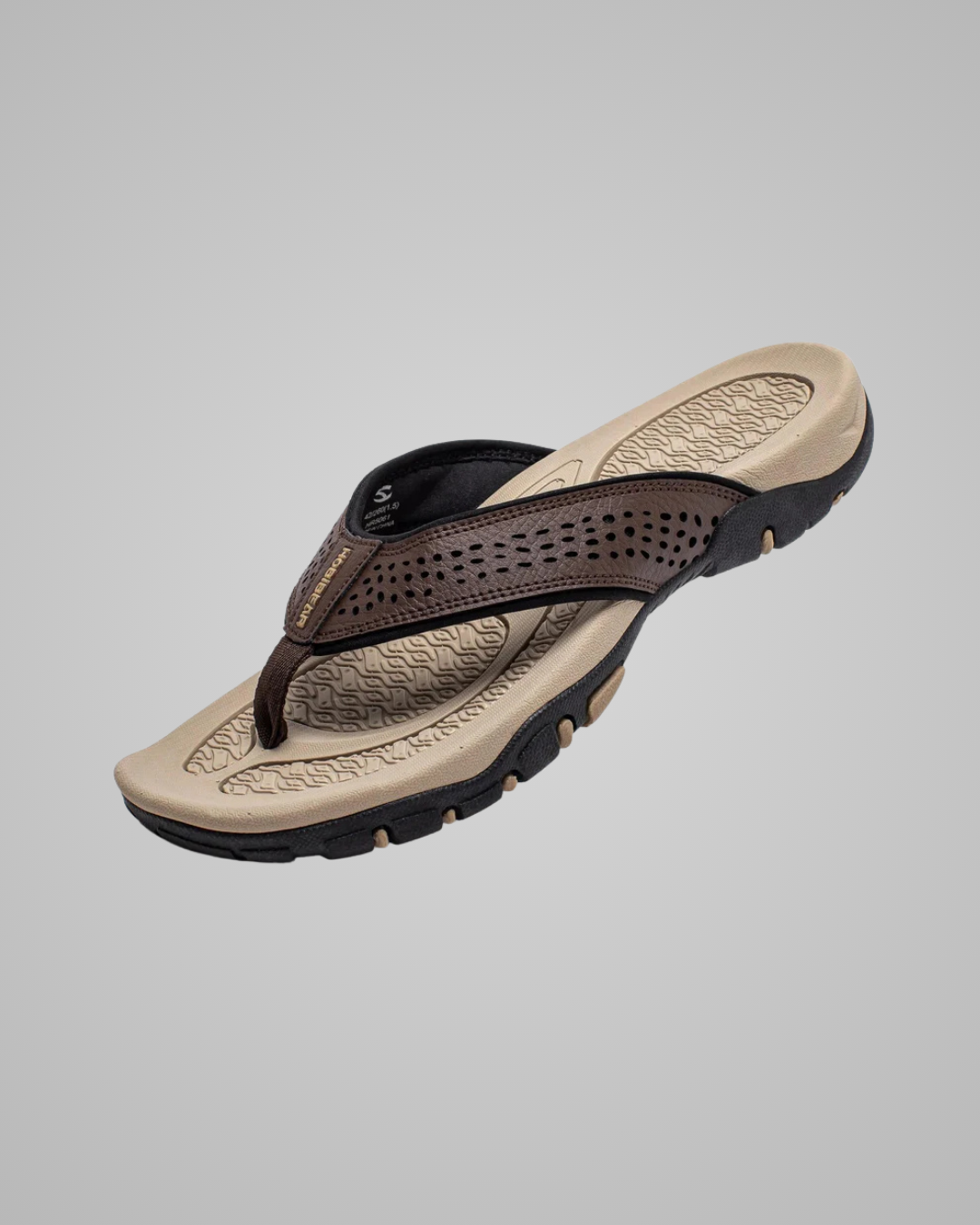 Men's Grip Sandals in Light Brown