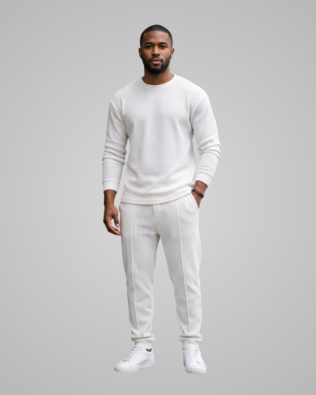 Men's Knit Lounge Tracksuit Set