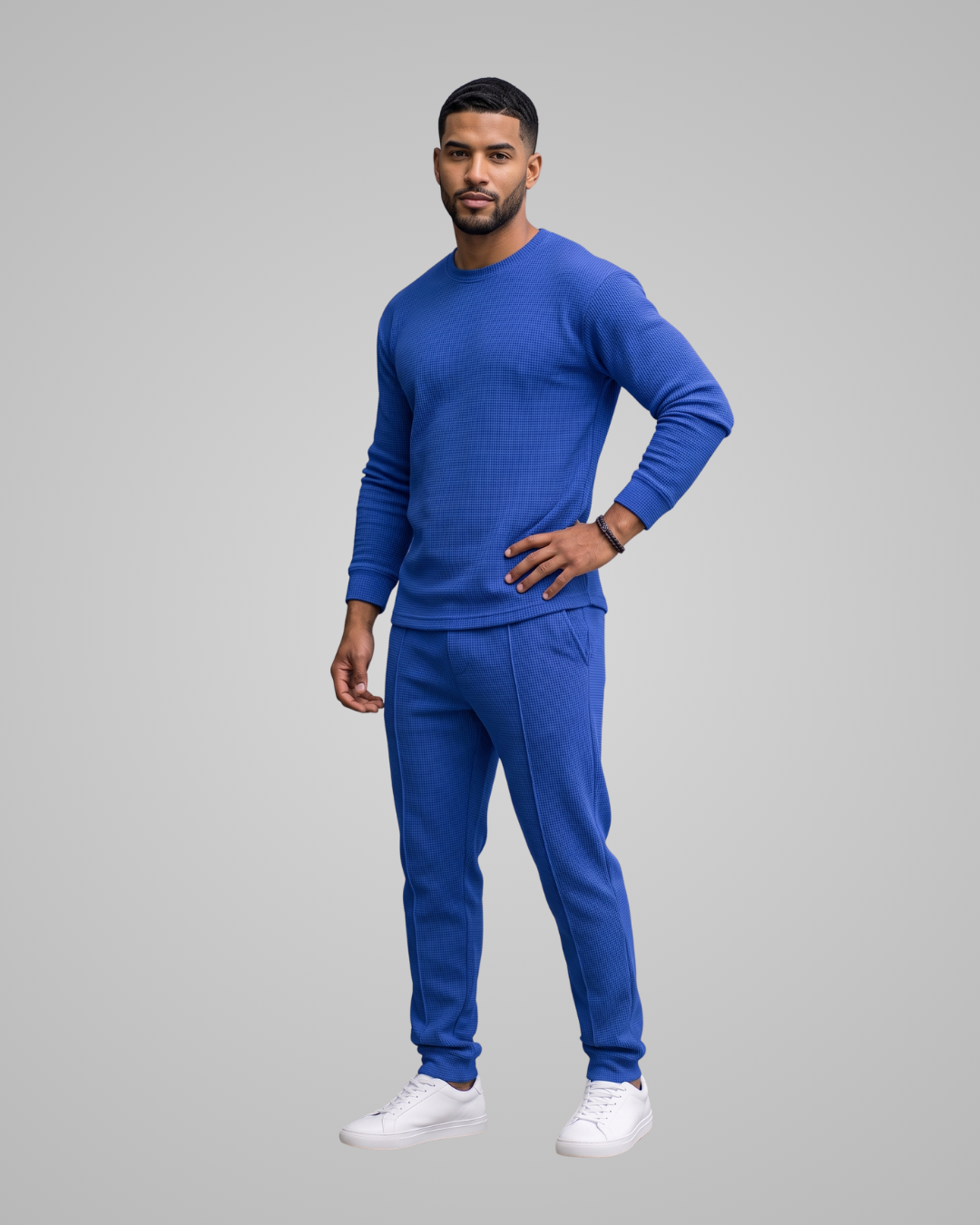 Men's Knit Lounge Tracksuit Set