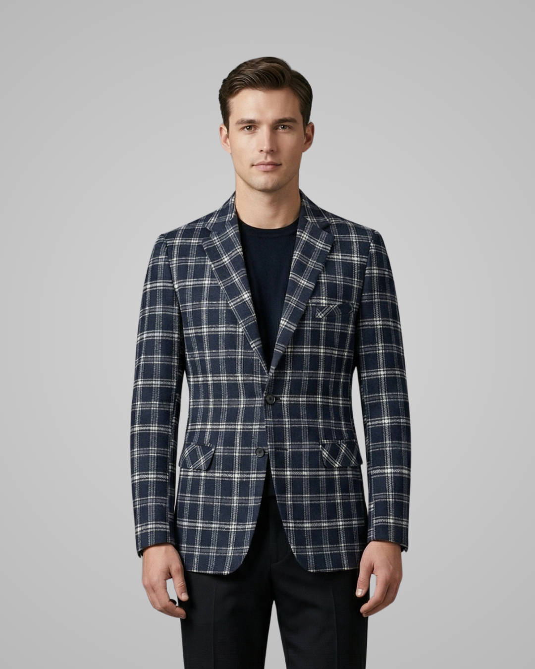 Men’s Plaid Blazer Jacket