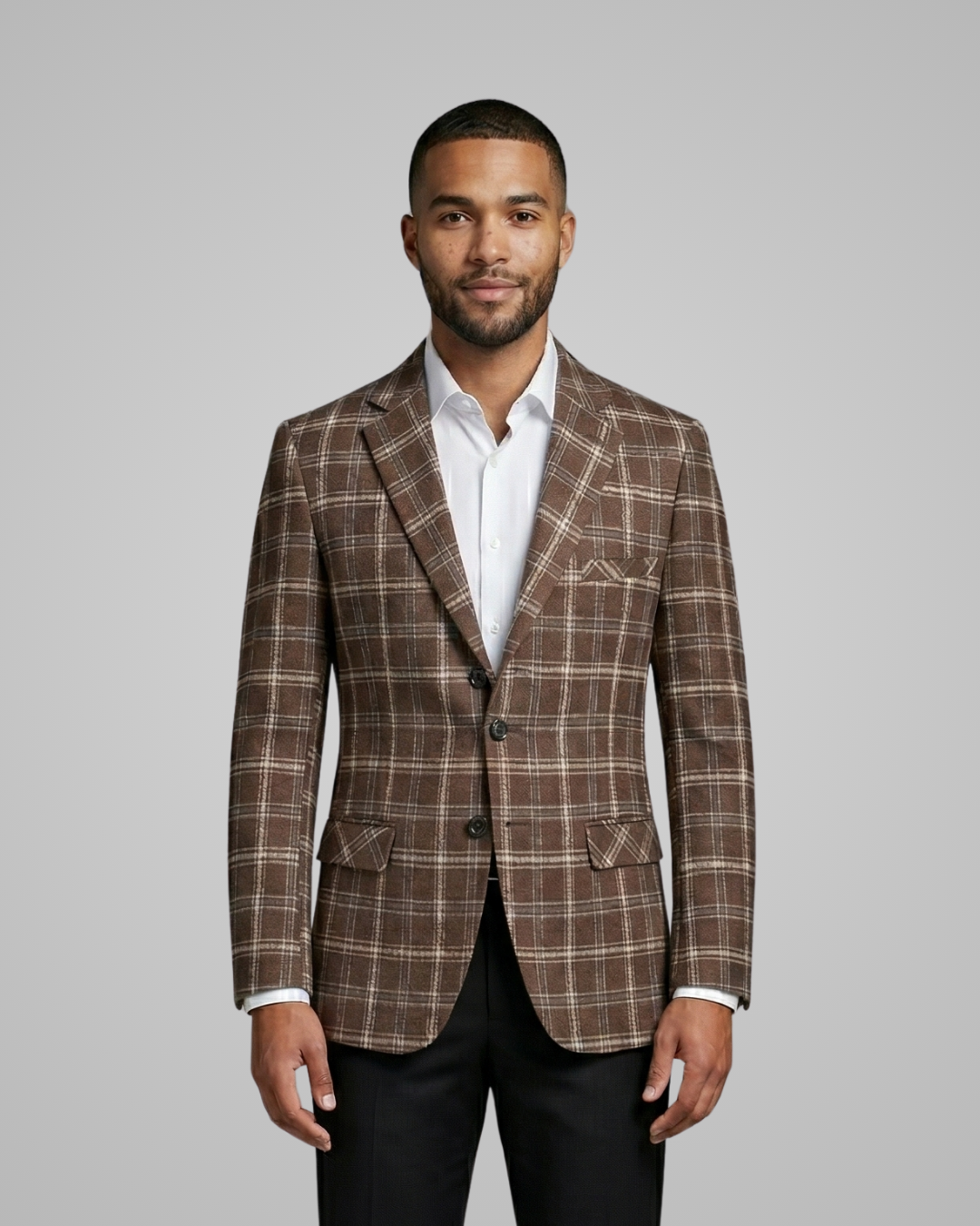 Men’s Plaid Blazer Jacket