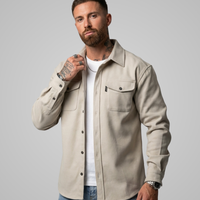 Men's Spring Button-Up Shirt Jacket