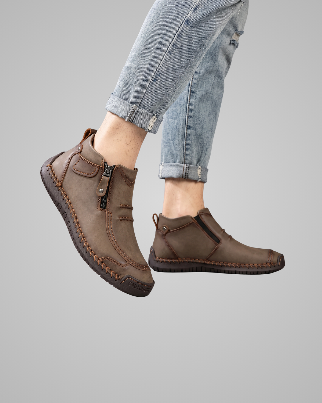 Men's Stitched Casual Boots