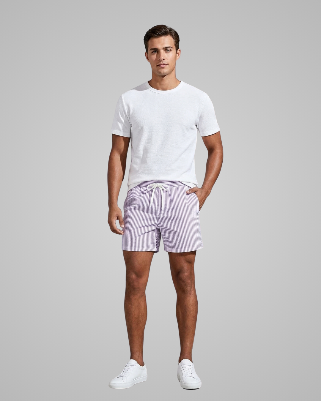 Men's Striped Summer Shorts