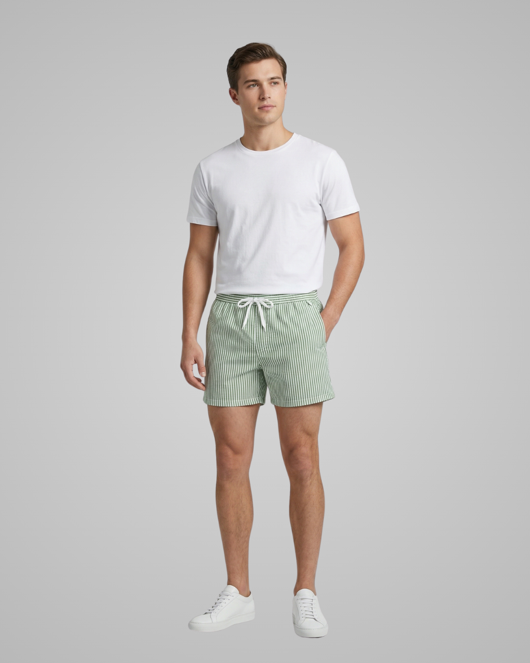 Men's Striped Summer Shorts