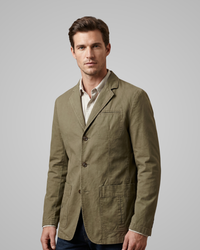 Men's Structured Three Button Blazer