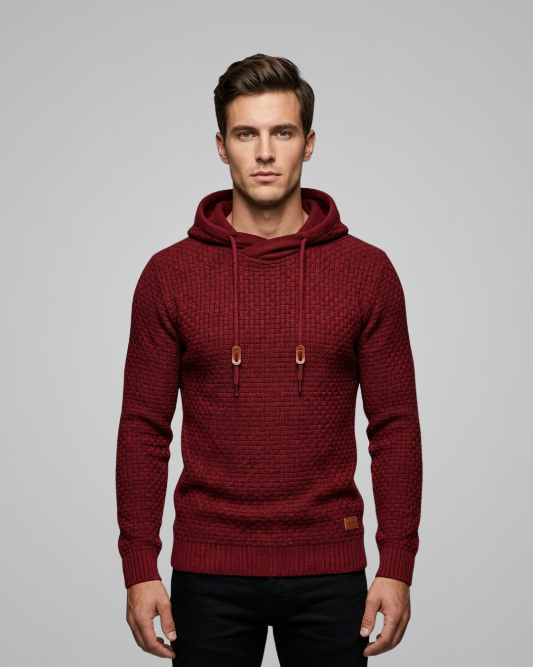 Men's Waffle Knit Hoodie