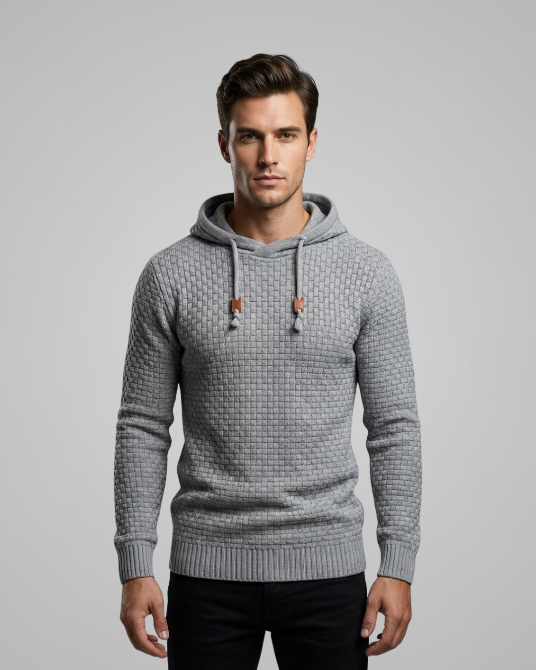 Men's Waffle Knit Hoodie