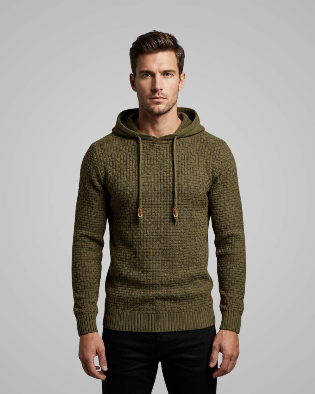 Men's Waffle Knit Hoodie