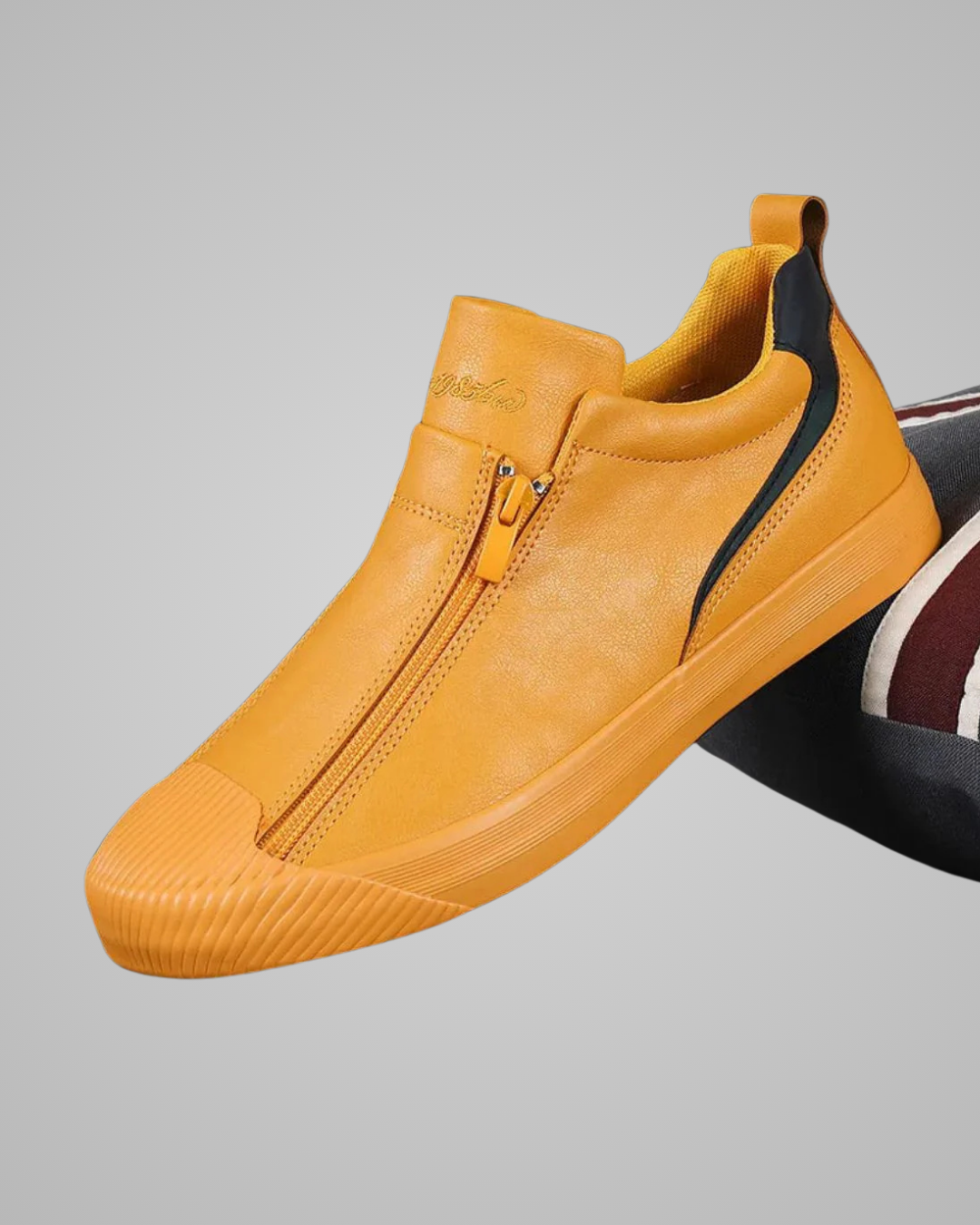 Men's Zip-Up Casual Sneakers