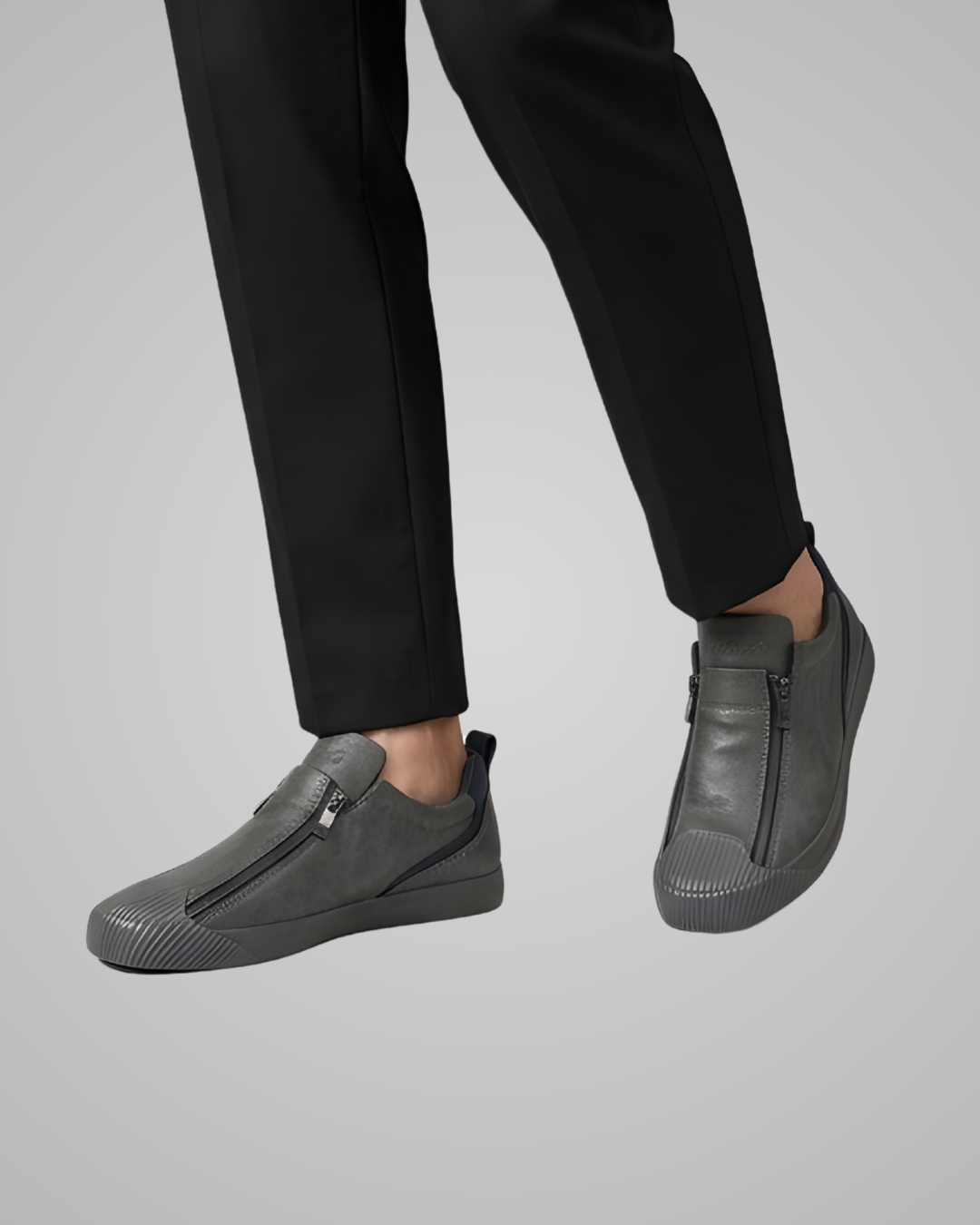 Men's Zip-Up Casual Sneakers