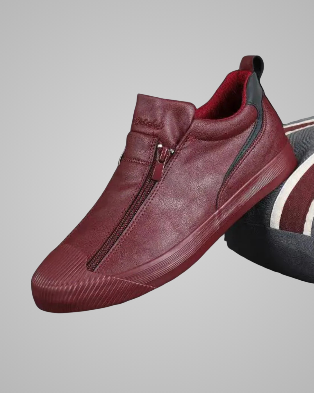 Men's Zip-Up Casual Sneakers