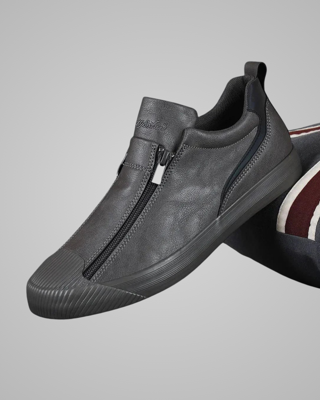 Men's Zip-Up Casual Sneakers