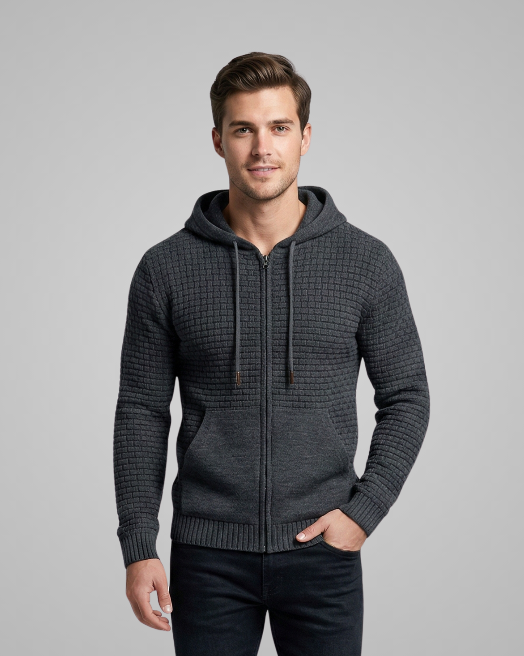 Men's Casual Full Zip Hoodie