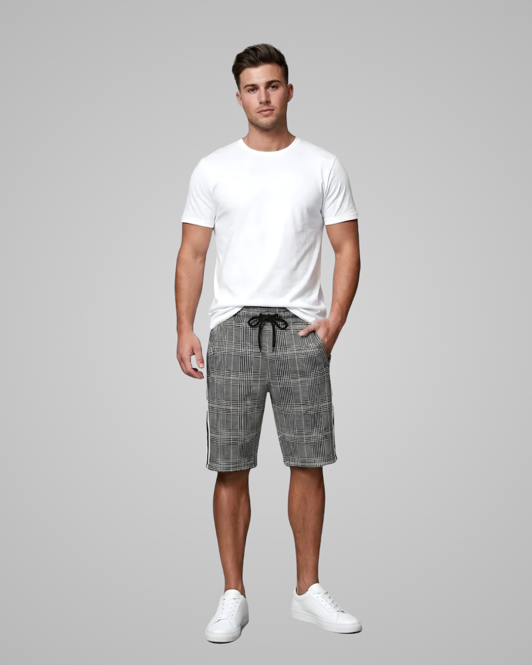 Men's Checkered Summer Shorts
