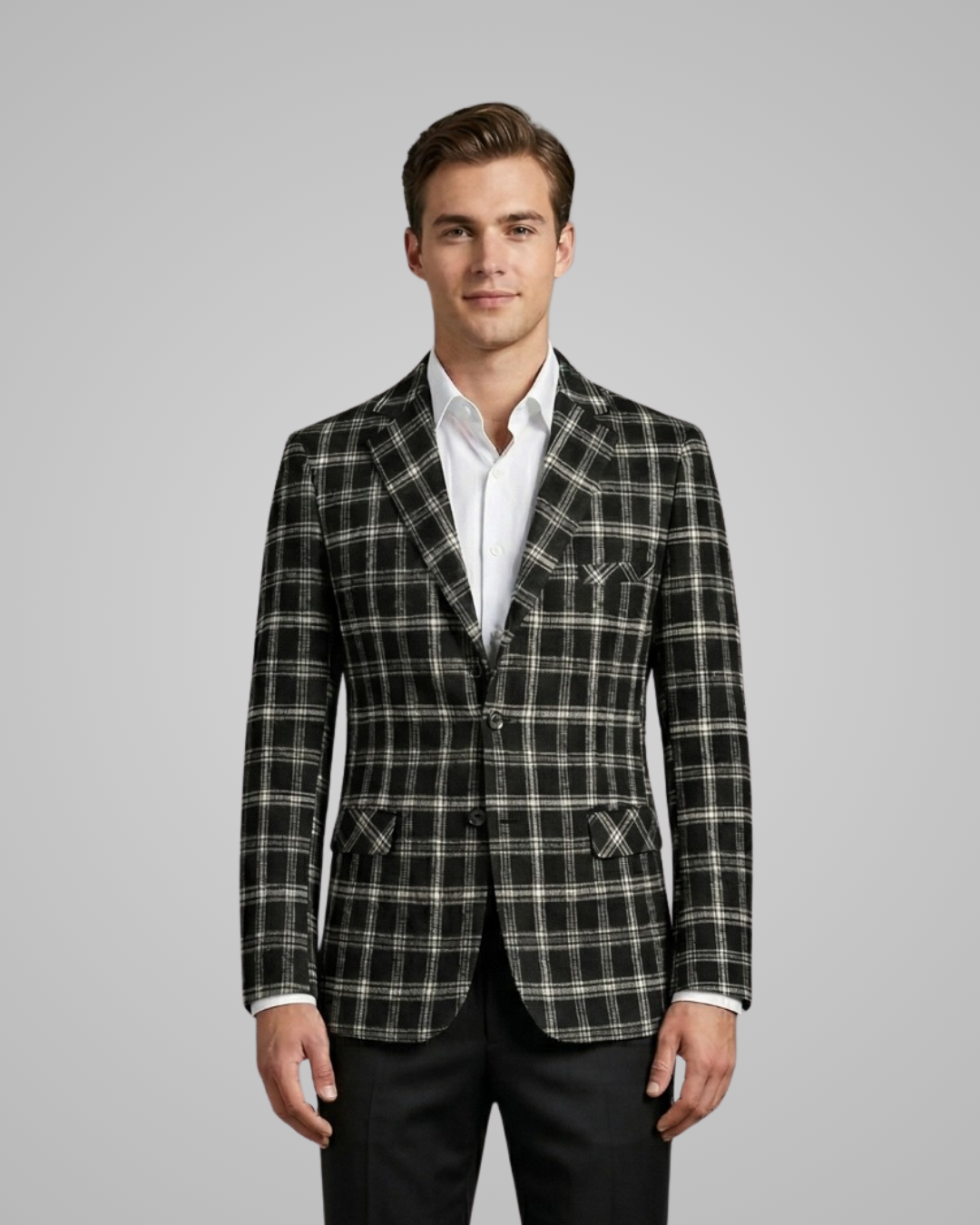 Men’s Plaid Blazer Jacket