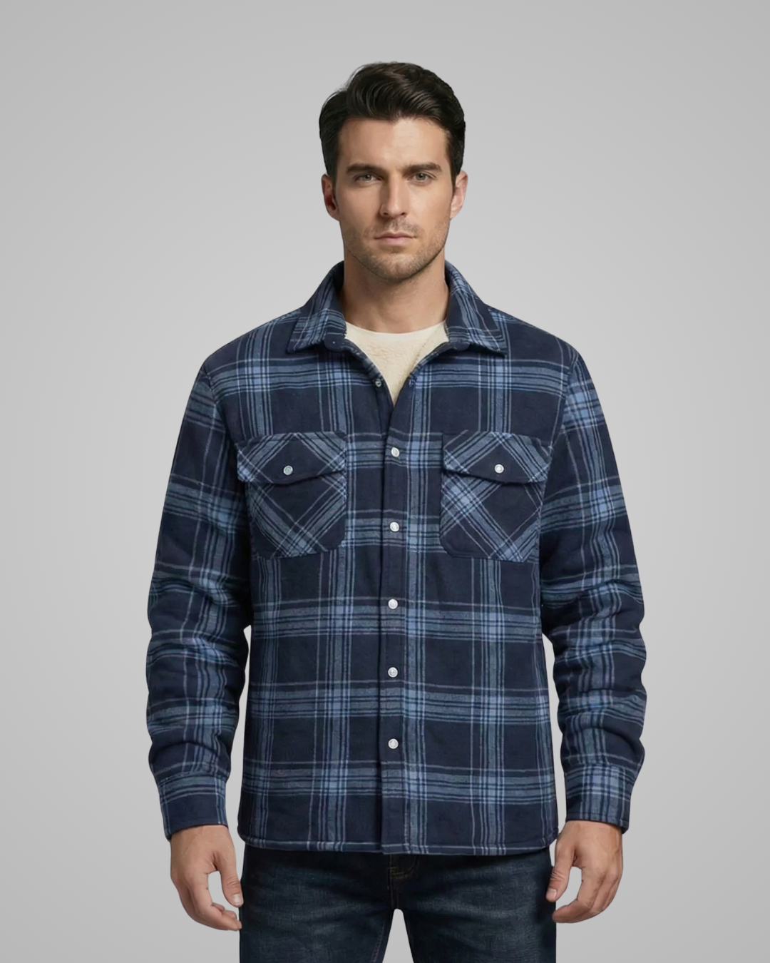 Men_s_Spring_Jacket_Plaid_Sherpa_Lined_3