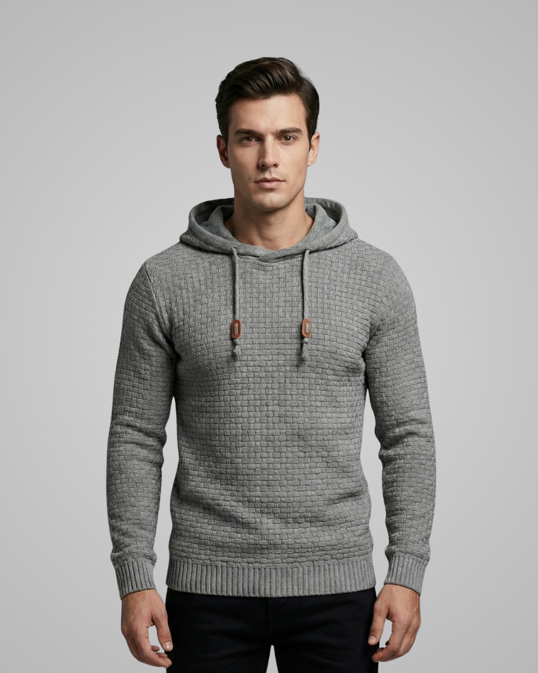 Men's Waffle Knit Hoodie