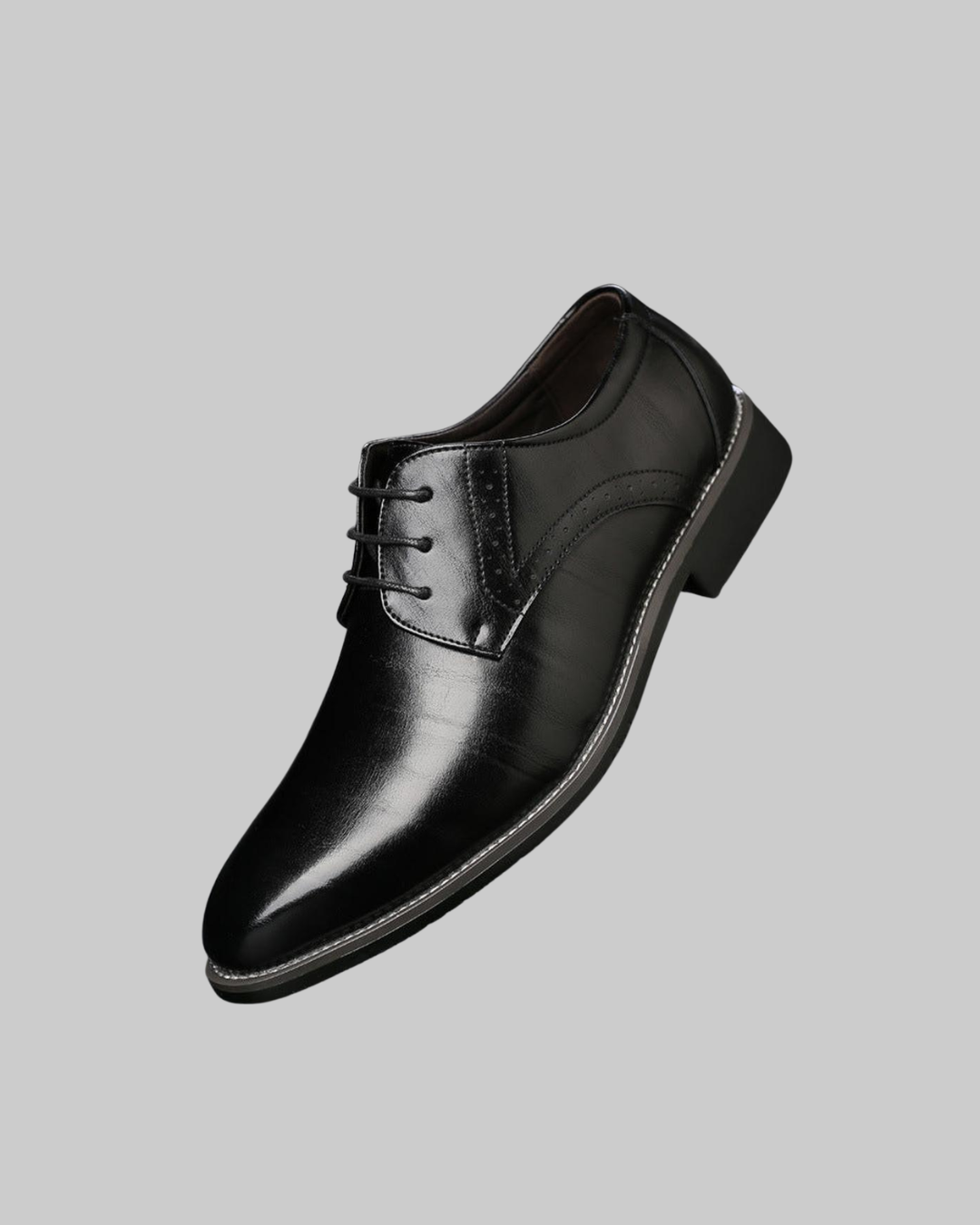 Men's Business Derby Dress Shoes in black.