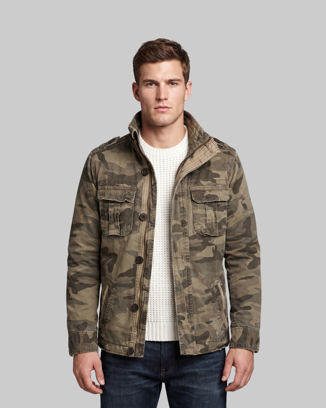 Men's Camo Winter Jacket