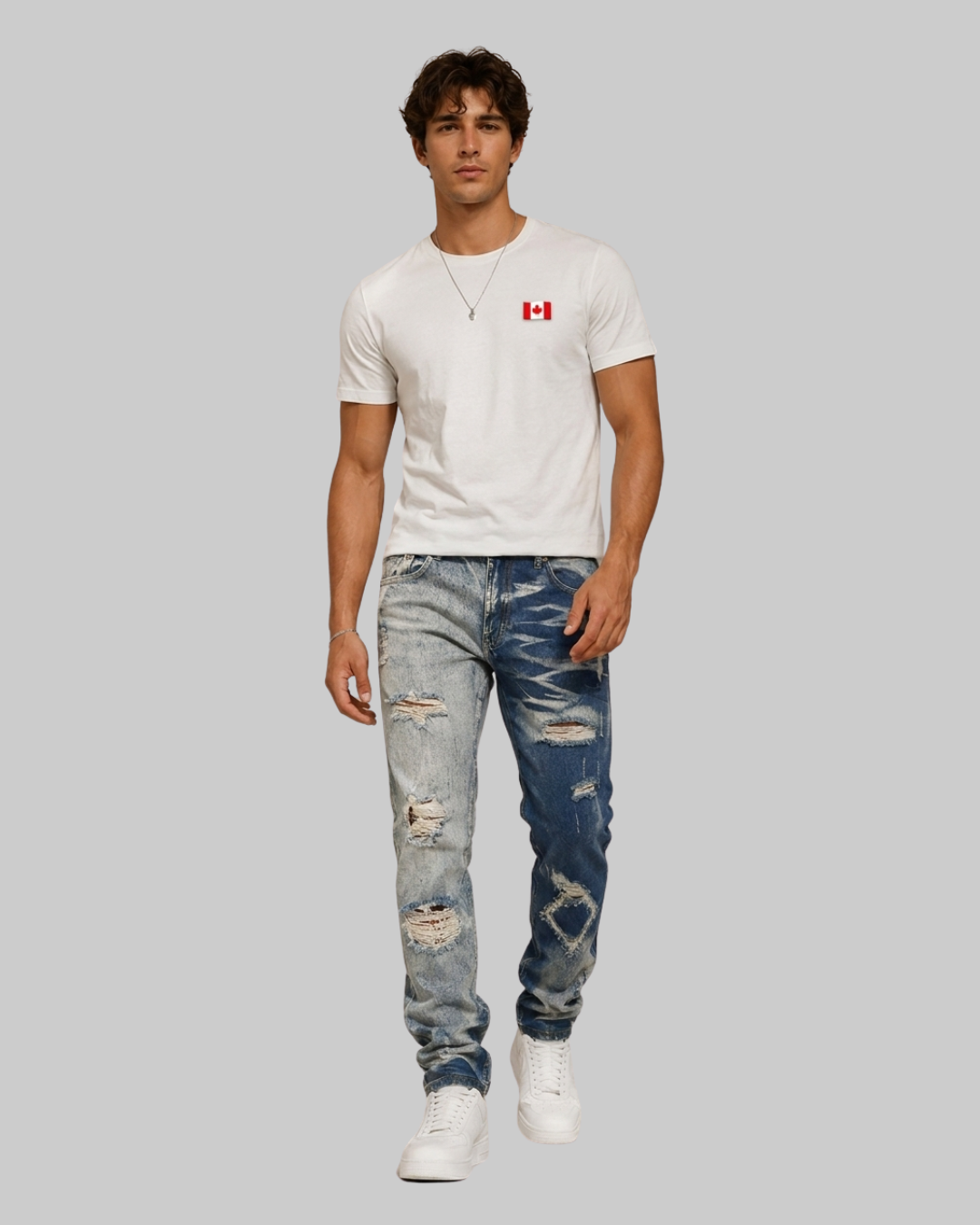 Men's Contrast Wash Jeans