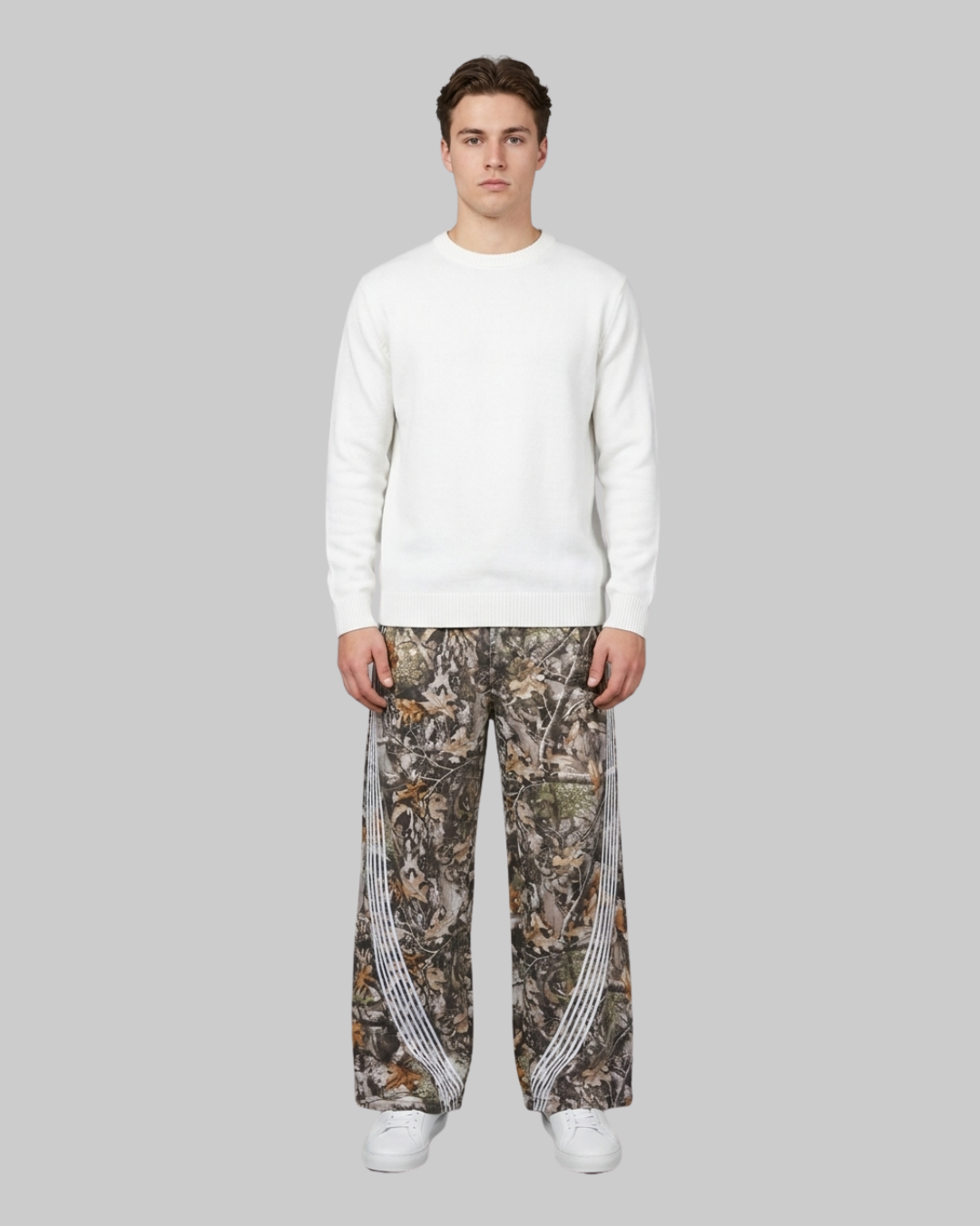Men's Drawstring Wide Leg Pants