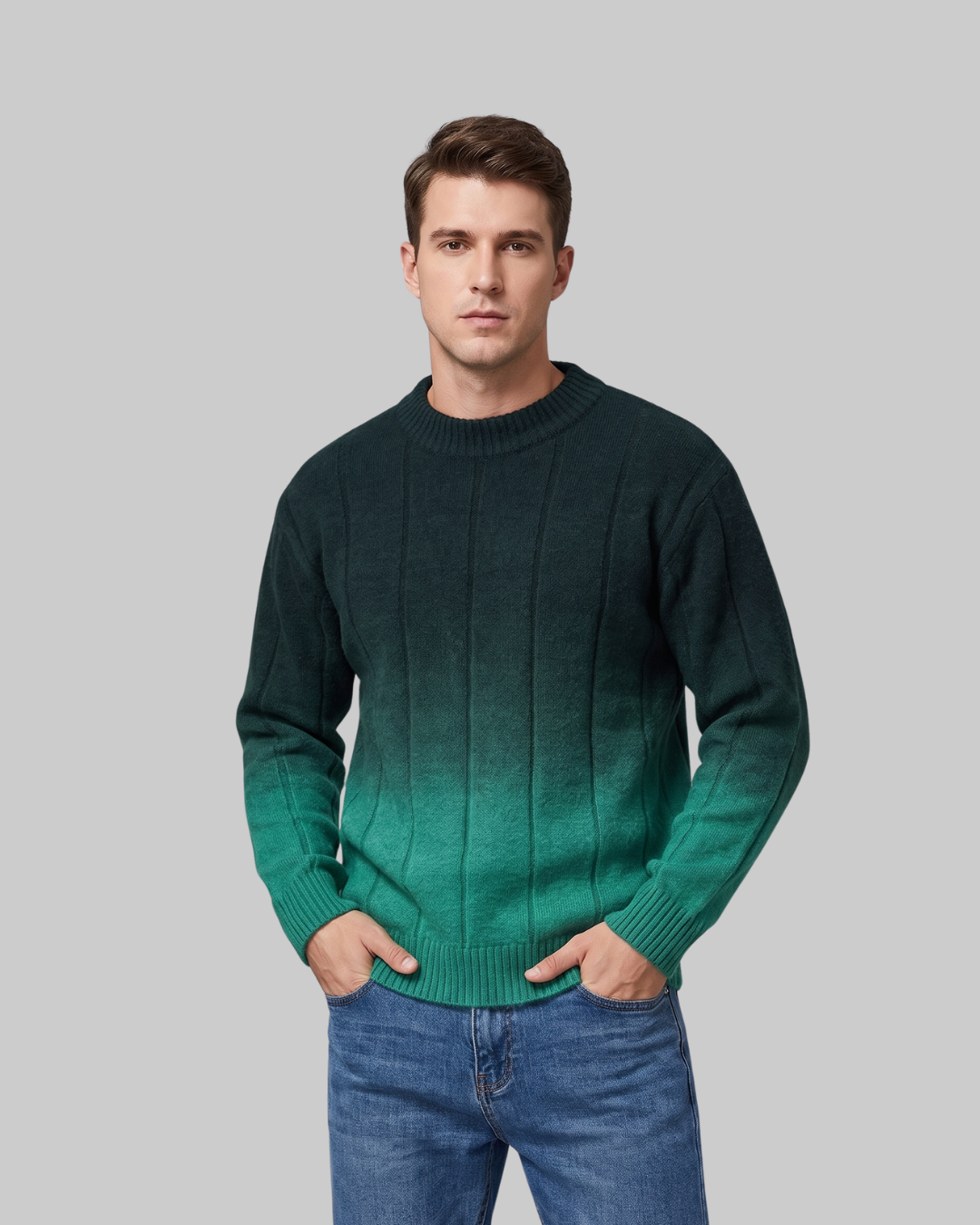 Men's Gradient Crewneck Sweater
