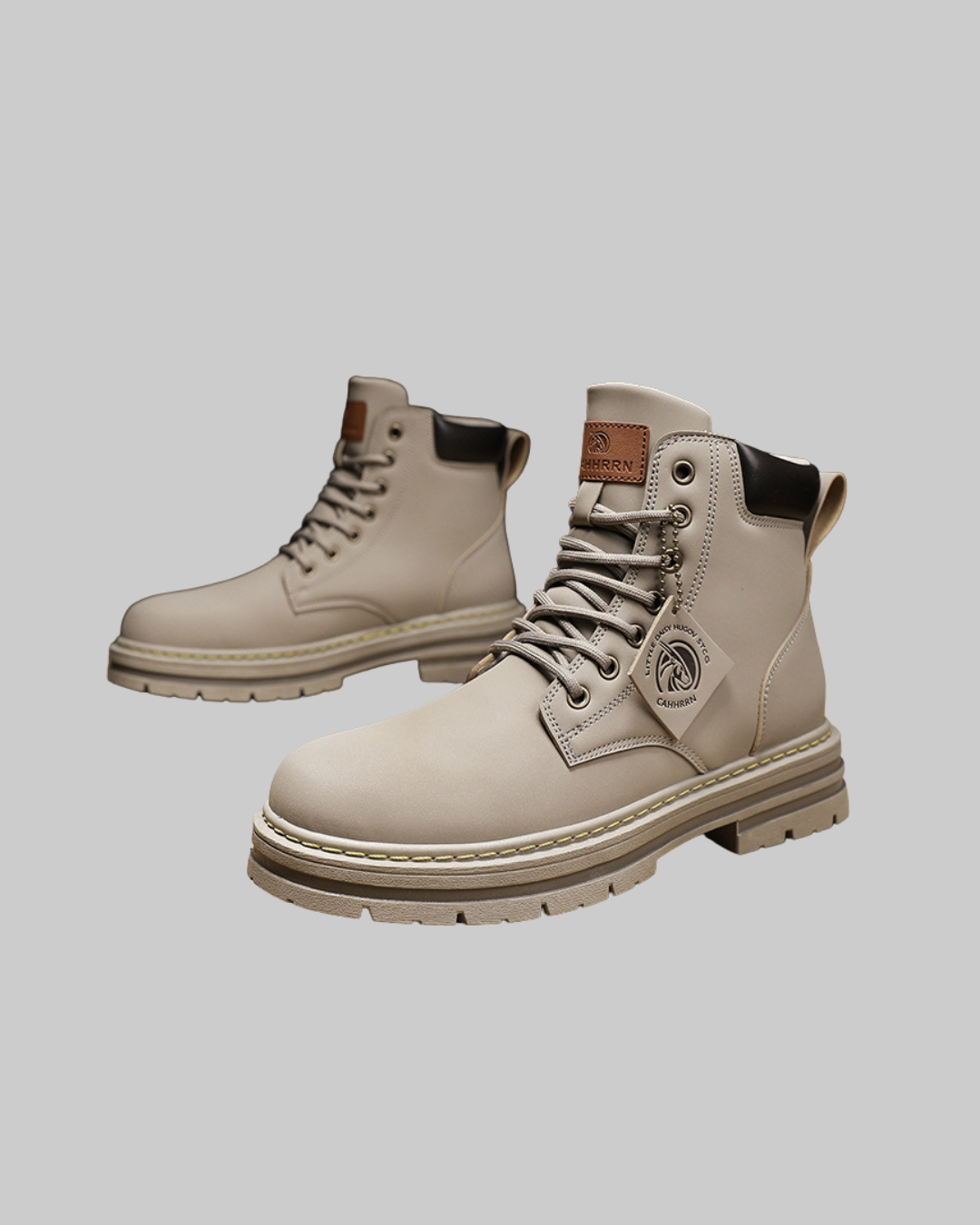 Men's Heritage Lace-Up Boots in grey.