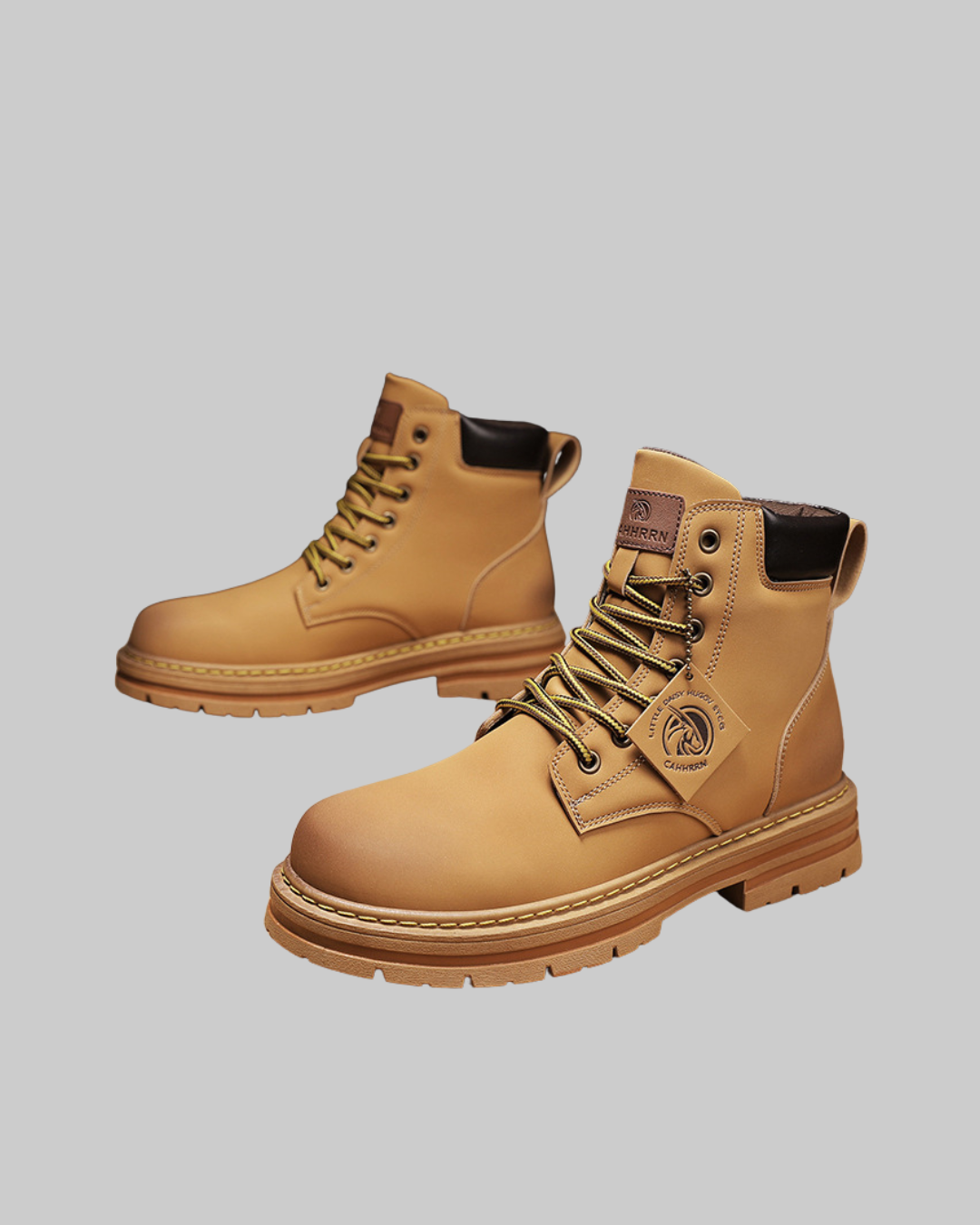 Men's Heritage Lace-Up Boots in khaki.