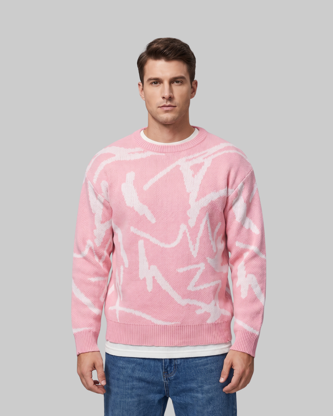 Men's Knitted Crewneck Sweater