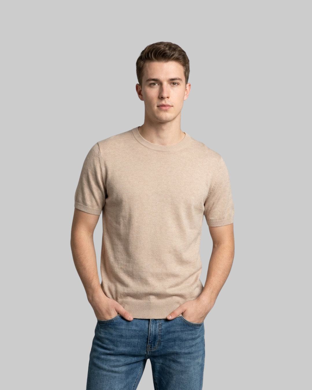 Men's Lightweight Crew Knit T-Shirt
