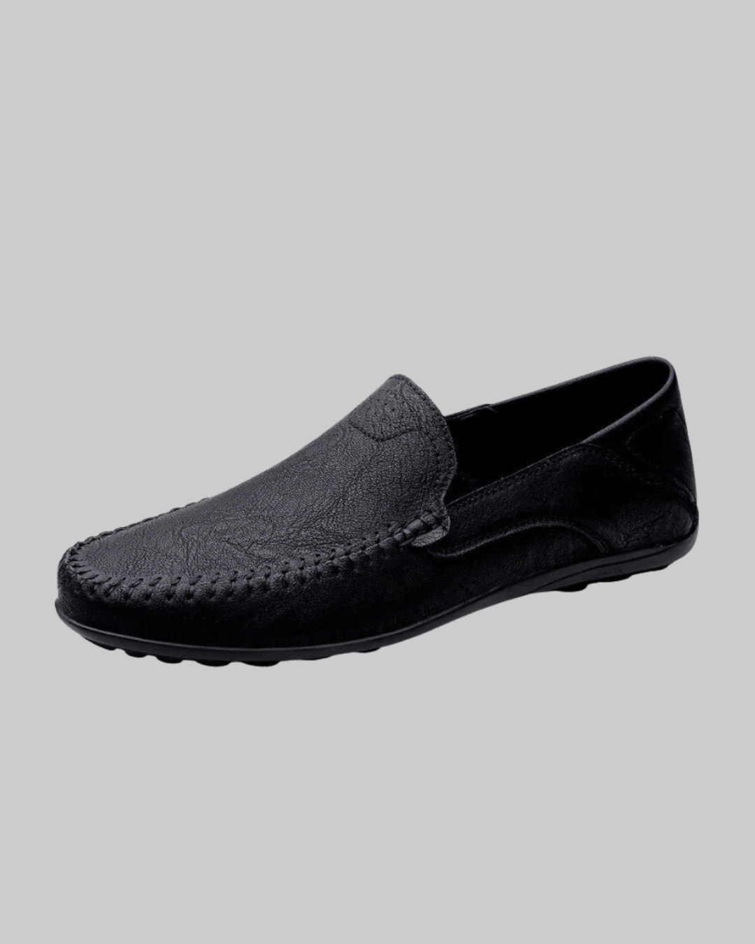 Men's Lightweight Driving Loafers in black.