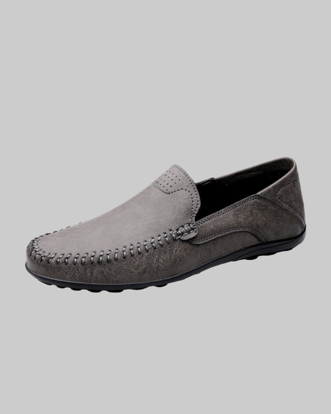 Men's Lightweight Driving Loafers in grey.