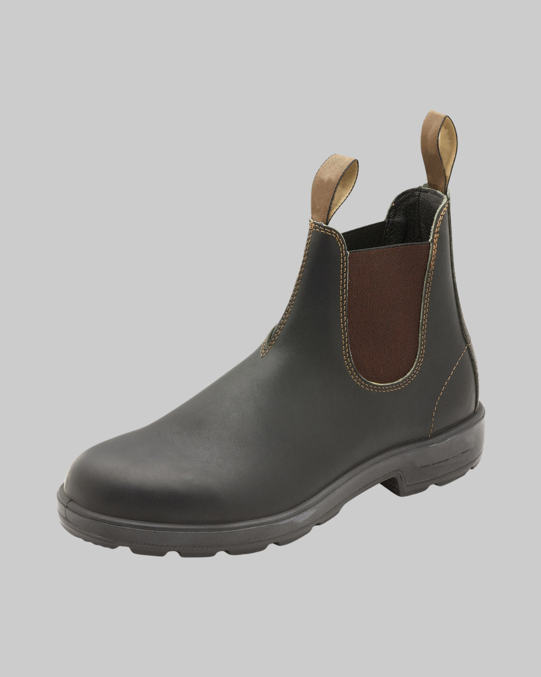 Men's Lug Sole Chelsea Boots in black brown.